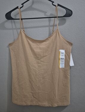 3 PACK Women's Beige Spaghetti Strap Tank Top